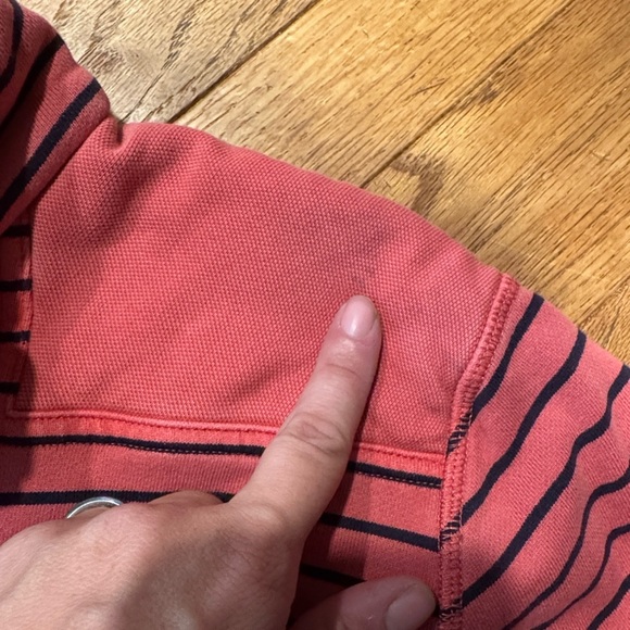 Vineyard Vines Pink and Navy Striped Pullover - Picture 3 of 4